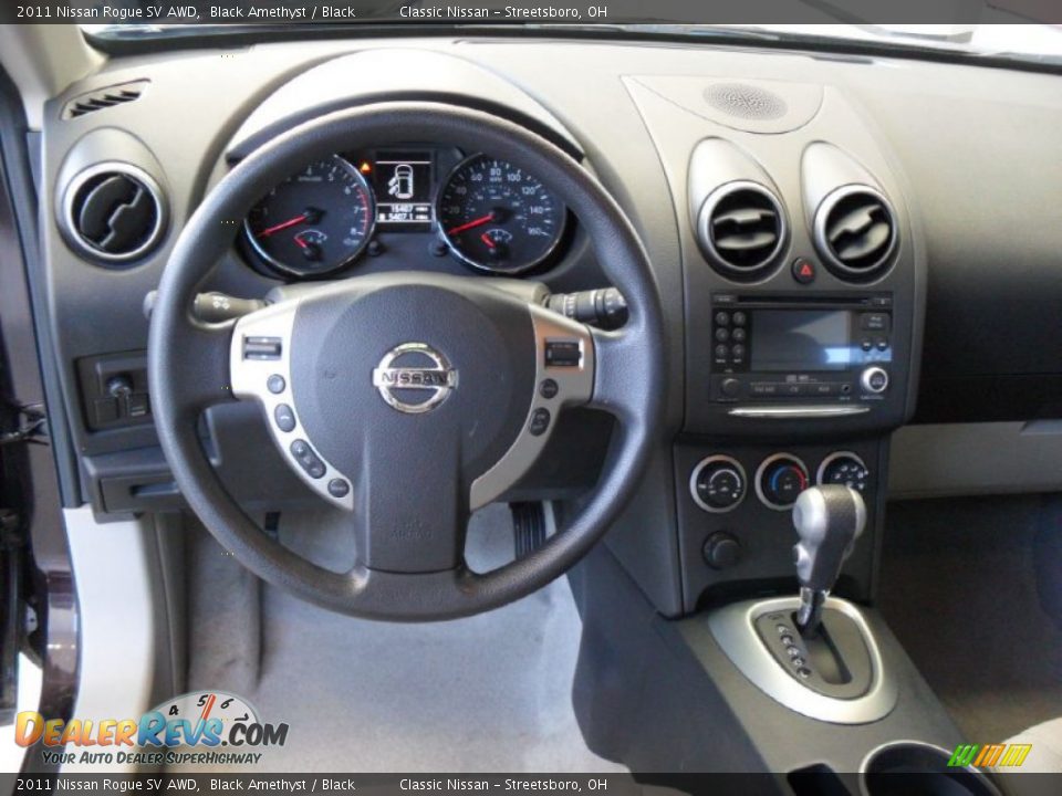 2011 Nissan Rogue SV AWD Black Amethyst / Black Photo #21