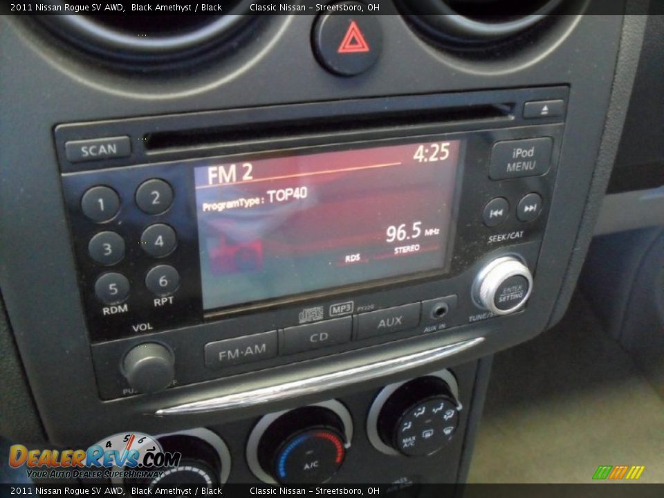 2011 Nissan Rogue SV AWD Black Amethyst / Black Photo #24