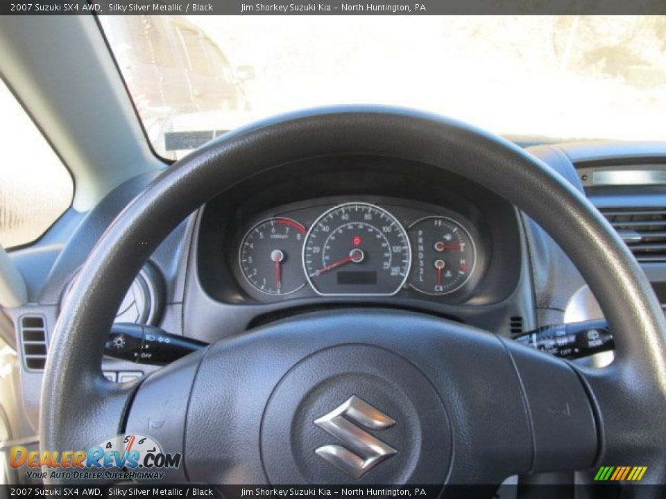 2007 Suzuki SX4 AWD Silky Silver Metallic / Black Photo #9