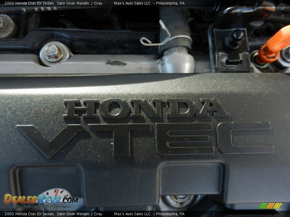2003 Honda Civic EX Sedan 1.7 Liter SOHC 16V VTEC 4 Cylinder Engine Photo #10