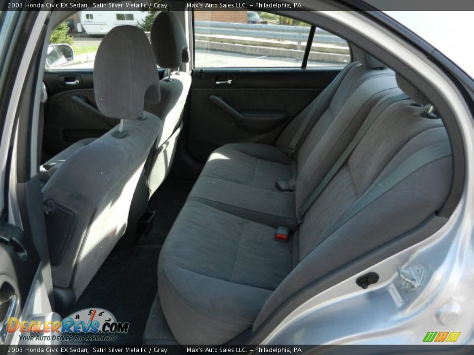 Gray Interior - 2003 Honda Civic EX Sedan Photo #13