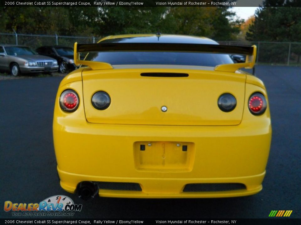 2006 Chevrolet Cobalt SS Supercharged Coupe Rally Yellow / Ebony/Yellow Photo #18