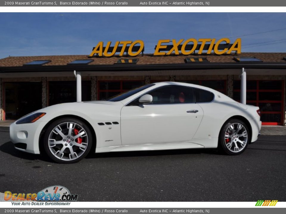2009 Maserati GranTurismo S Bianco Eldorado (White) / Rosso Corallo Photo #2
