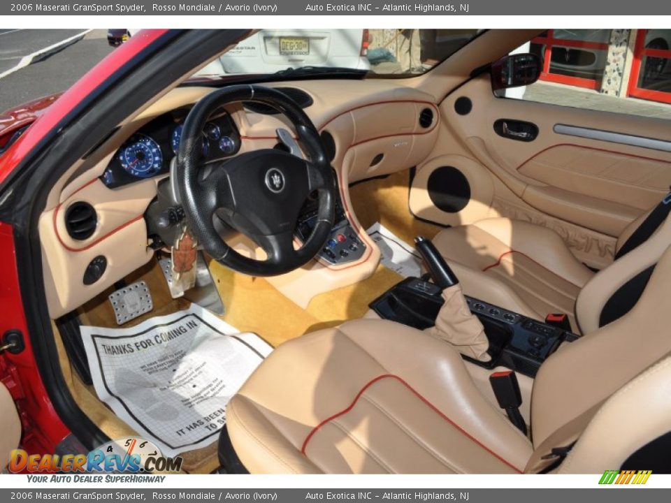 2006 Maserati GranSport Spyder Rosso Mondiale / Avorio (Ivory) Photo #5