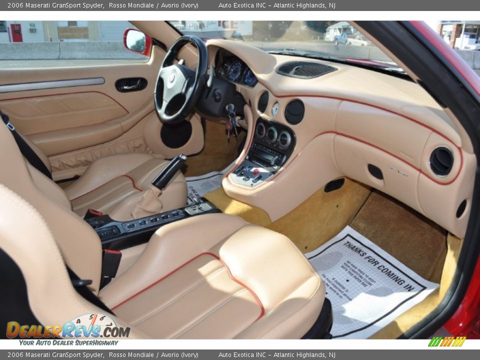 Avorio (Ivory) Interior - 2006 Maserati GranSport Spyder Photo #6