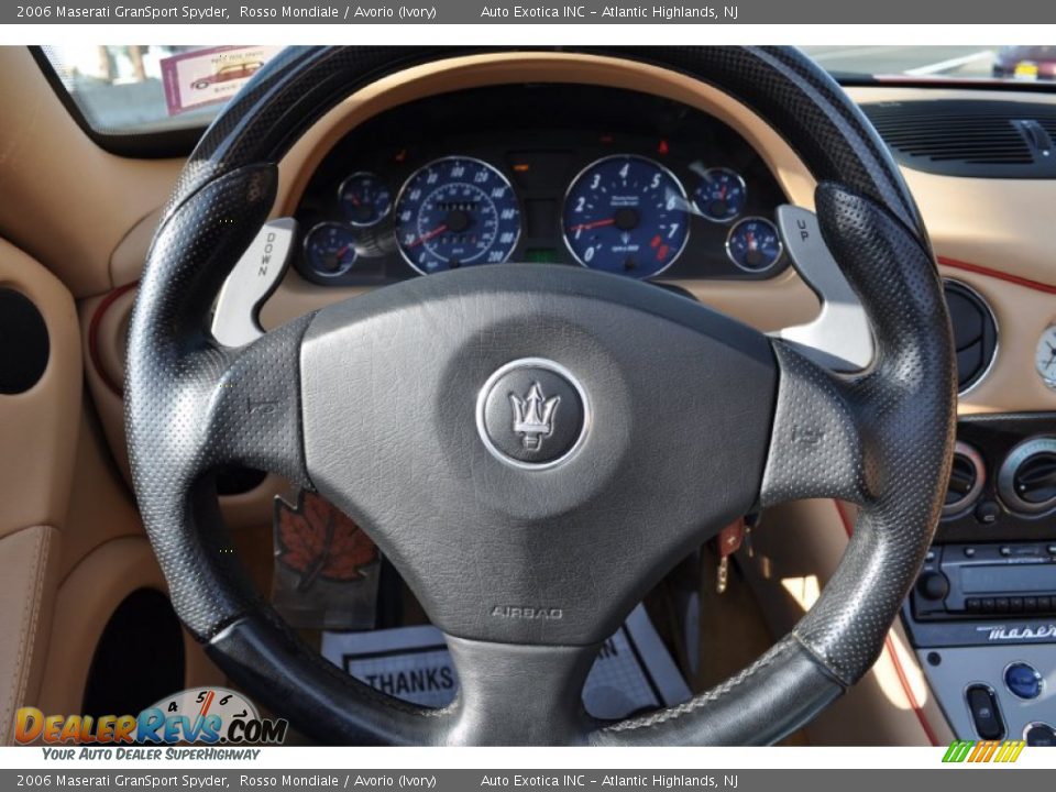 2006 Maserati GranSport Spyder Steering Wheel Photo #9