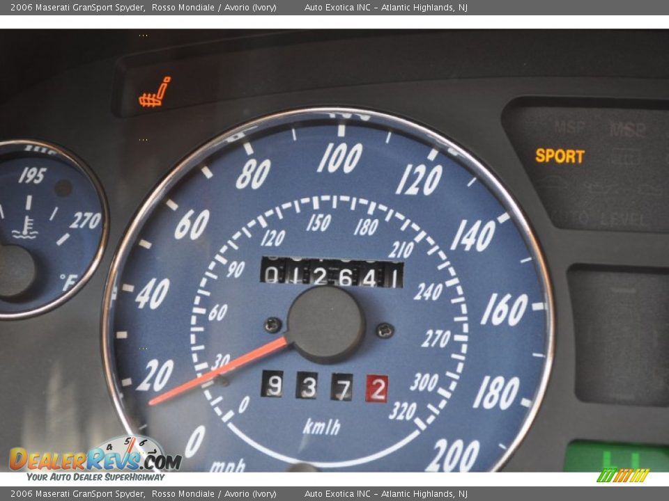 2006 Maserati GranSport Spyder Rosso Mondiale / Avorio (Ivory) Photo #11
