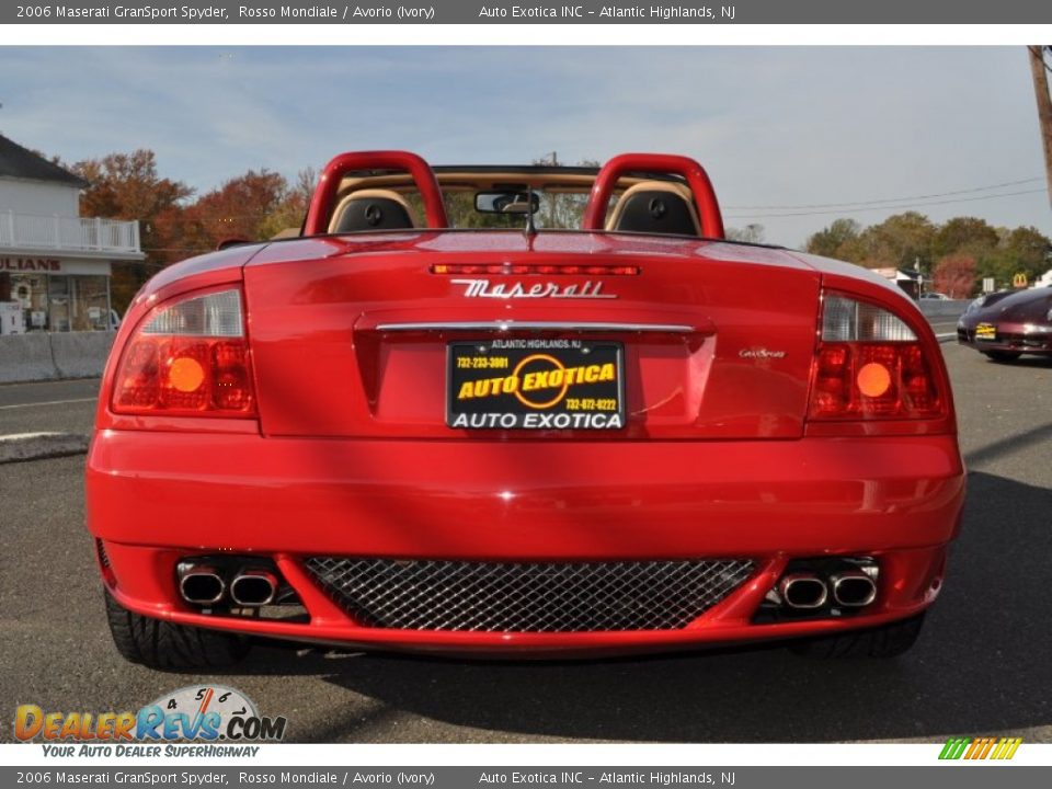 2006 Maserati GranSport Spyder Rosso Mondiale / Avorio (Ivory) Photo #27