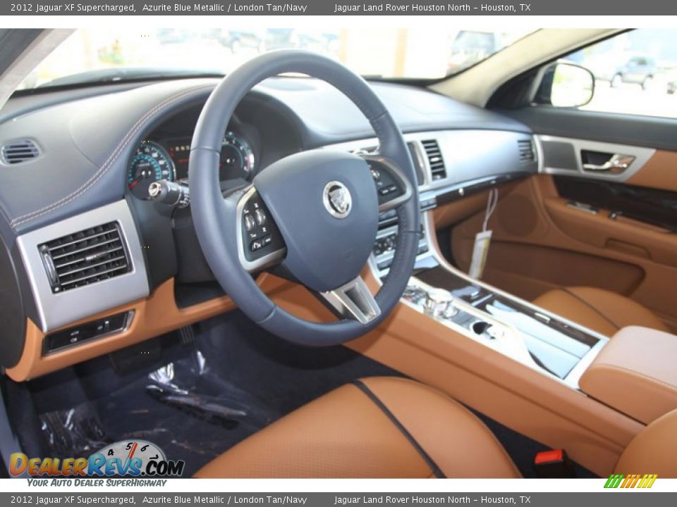 London Tan/Navy Interior - 2012 Jaguar XF Supercharged Photo #4