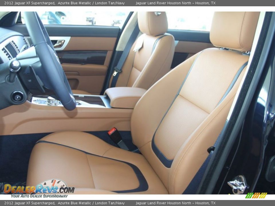 London Tan/Navy Interior - 2012 Jaguar XF Supercharged Photo #5