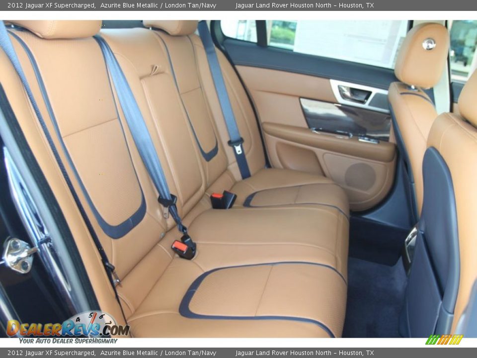London Tan/Navy Interior - 2012 Jaguar XF Supercharged Photo #6