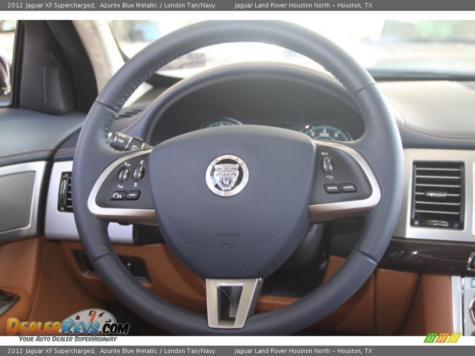 2012 Jaguar XF Supercharged Steering Wheel Photo #17