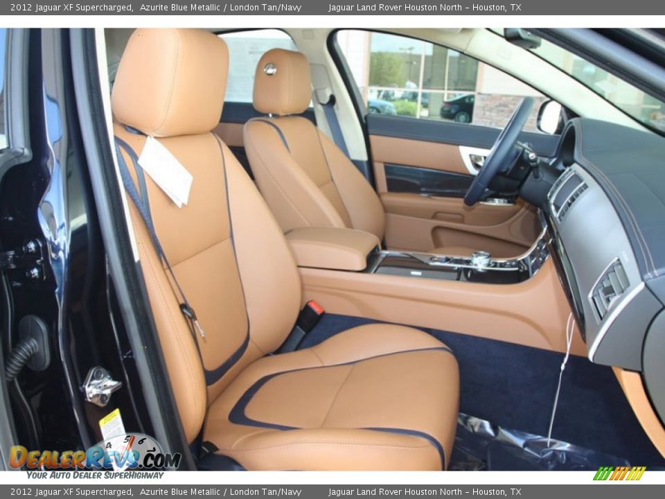 London Tan/Navy Interior - 2012 Jaguar XF Supercharged Photo #24