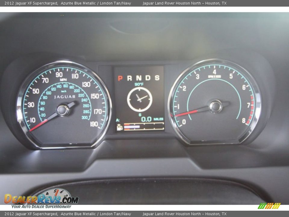 2012 Jaguar XF Supercharged Gauges Photo #27