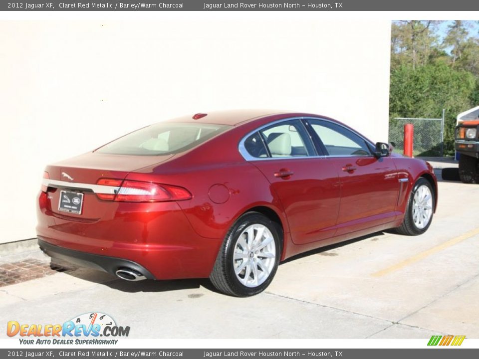 2012 Jaguar XF Claret Red Metallic / Barley/Warm Charcoal Photo #3