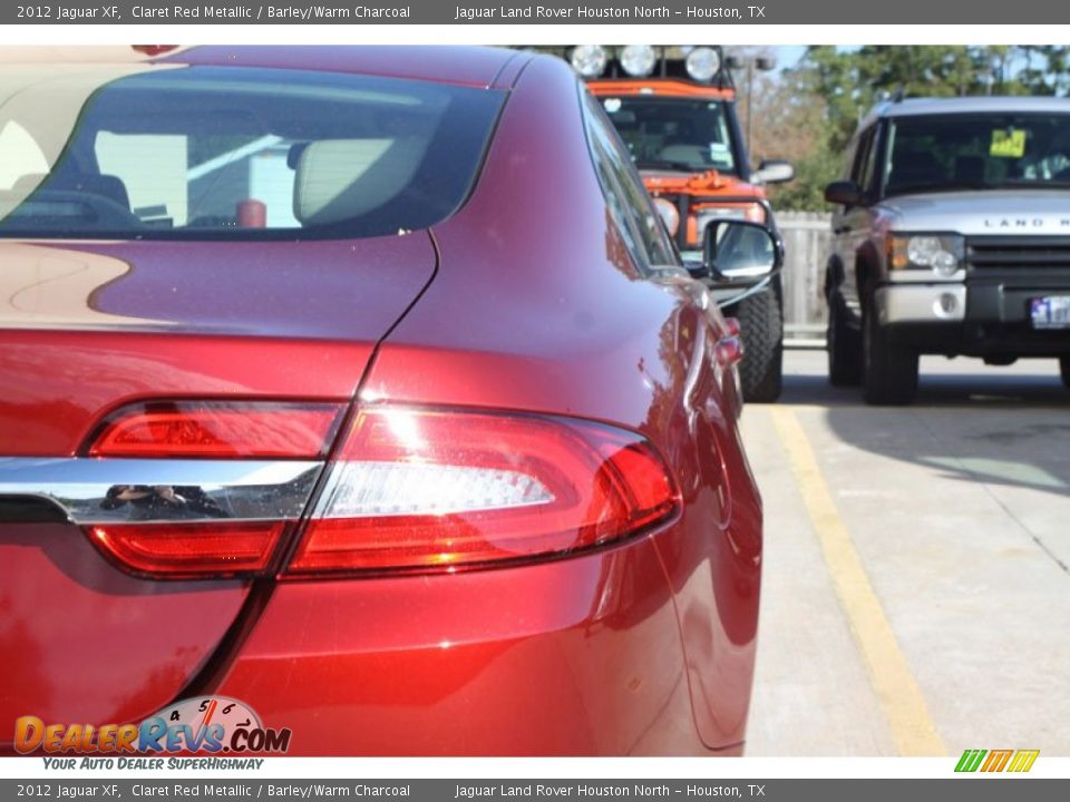 2012 Jaguar XF Claret Red Metallic / Barley/Warm Charcoal Photo #7