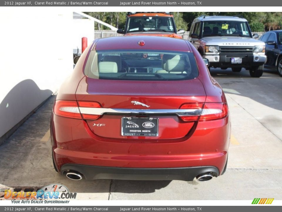 2012 Jaguar XF Claret Red Metallic / Barley/Warm Charcoal Photo #8