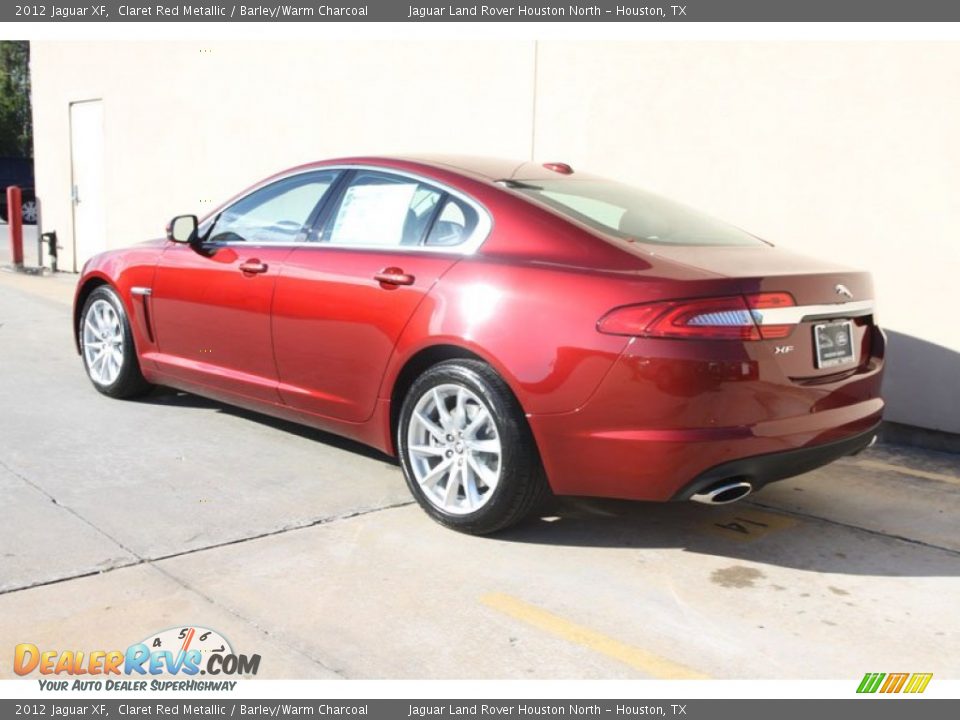 2012 Jaguar XF Claret Red Metallic / Barley/Warm Charcoal Photo #10