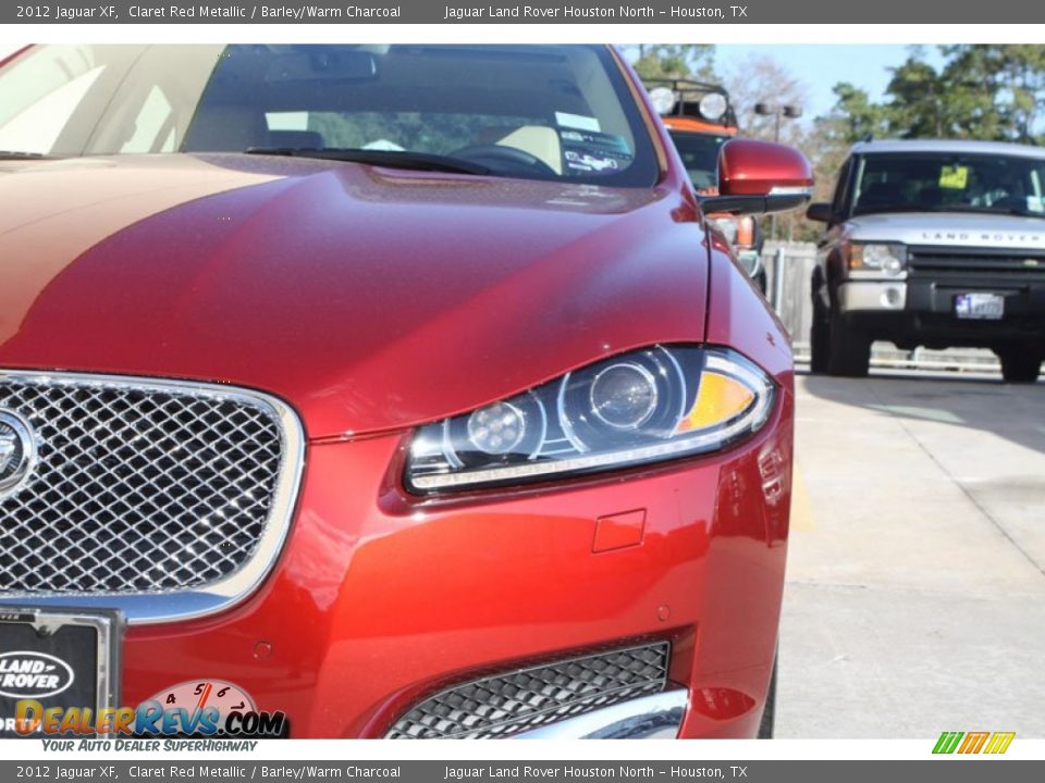 2012 Jaguar XF Claret Red Metallic / Barley/Warm Charcoal Photo #12