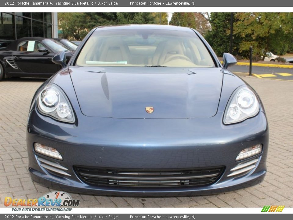 2012 Porsche Panamera 4 Yachting Blue Metallic / Luxor Beige Photo #2