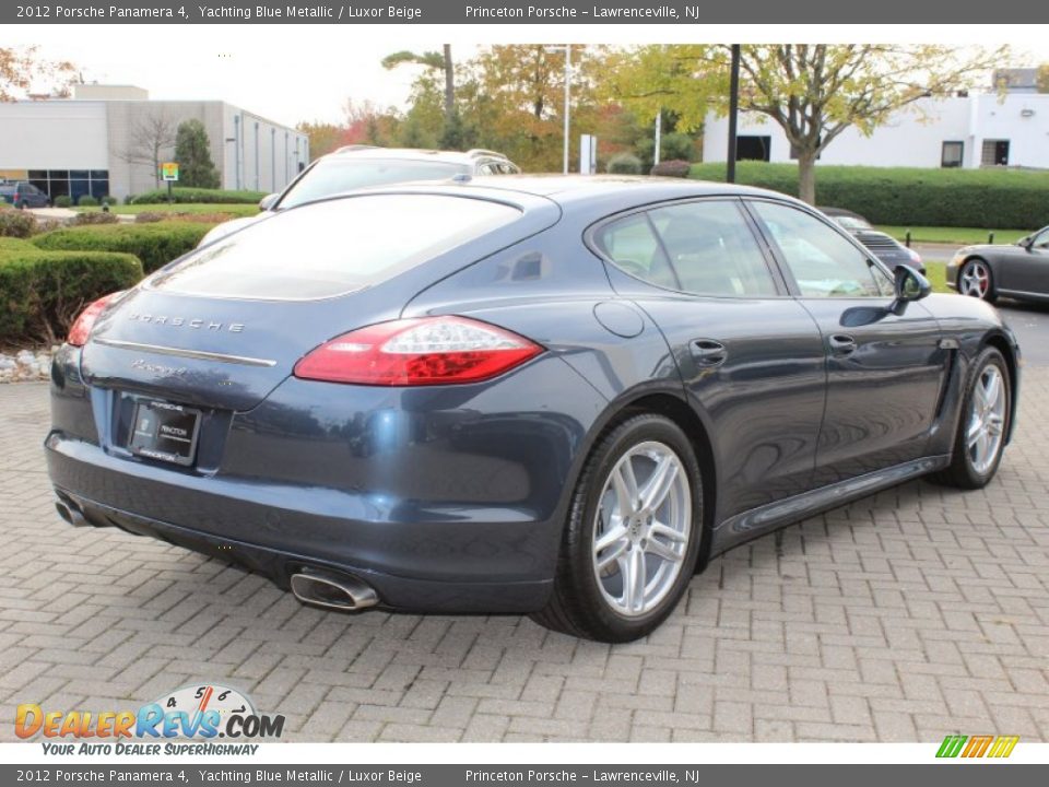 2012 Porsche Panamera 4 Yachting Blue Metallic / Luxor Beige Photo #5