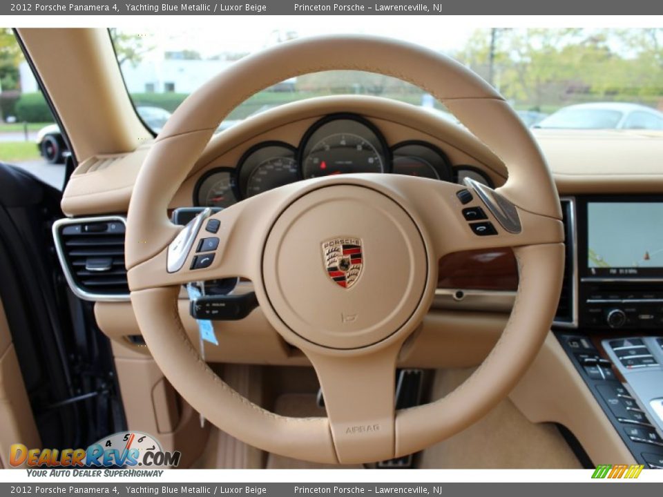 2012 Porsche Panamera 4 Steering Wheel Photo #15