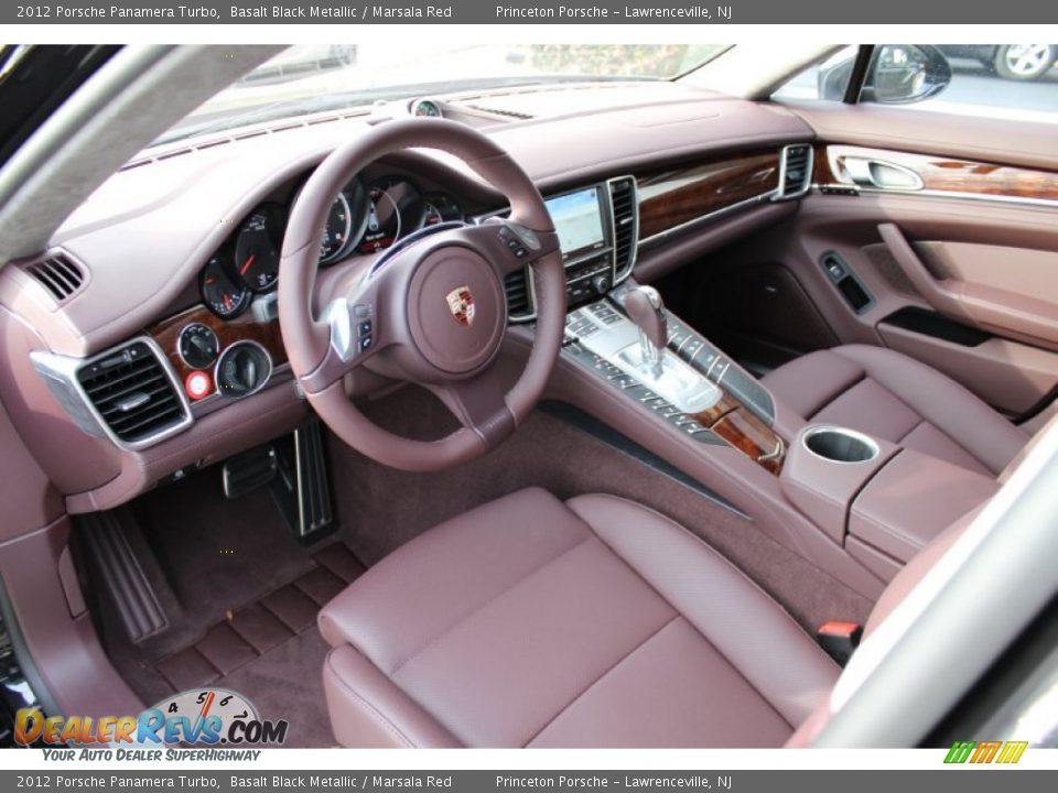 Marsala Red Interior 2012 Porsche Panamera Turbo Photo 11