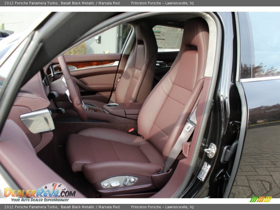 Marsala Red Interior 2012 Porsche Panamera Turbo Photo 13