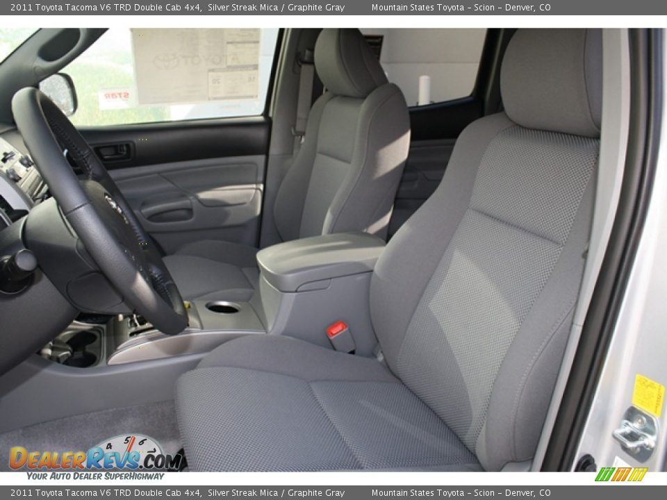 2011 Toyota Tacoma V6 TRD Double Cab 4x4 Silver Streak Mica / Graphite Gray Photo #5