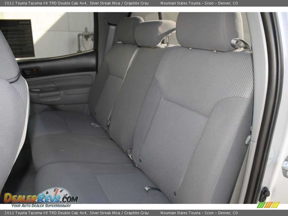 2011 Toyota Tacoma V6 TRD Double Cab 4x4 Silver Streak Mica / Graphite Gray Photo #6