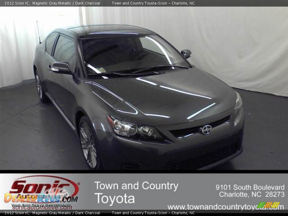 2012 Scion tC Magnetic Gray Metallic / Dark Charcoal Photo #1