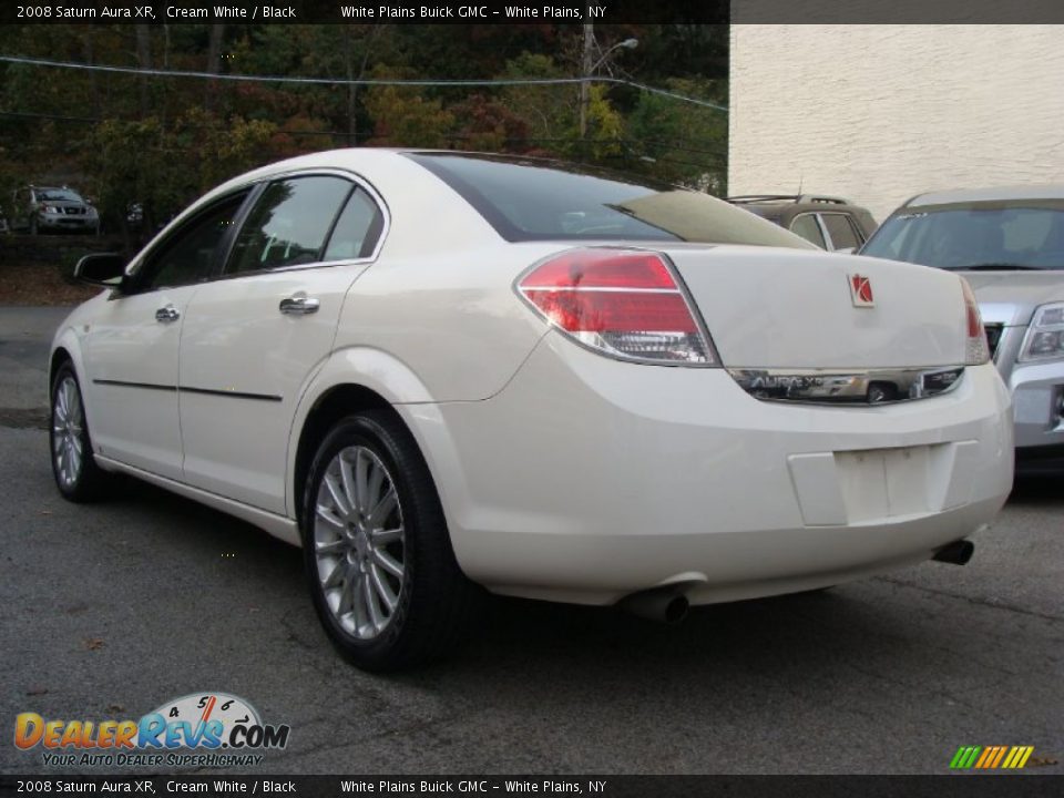 2008 Saturn Aura XR Cream White / Black Photo #6