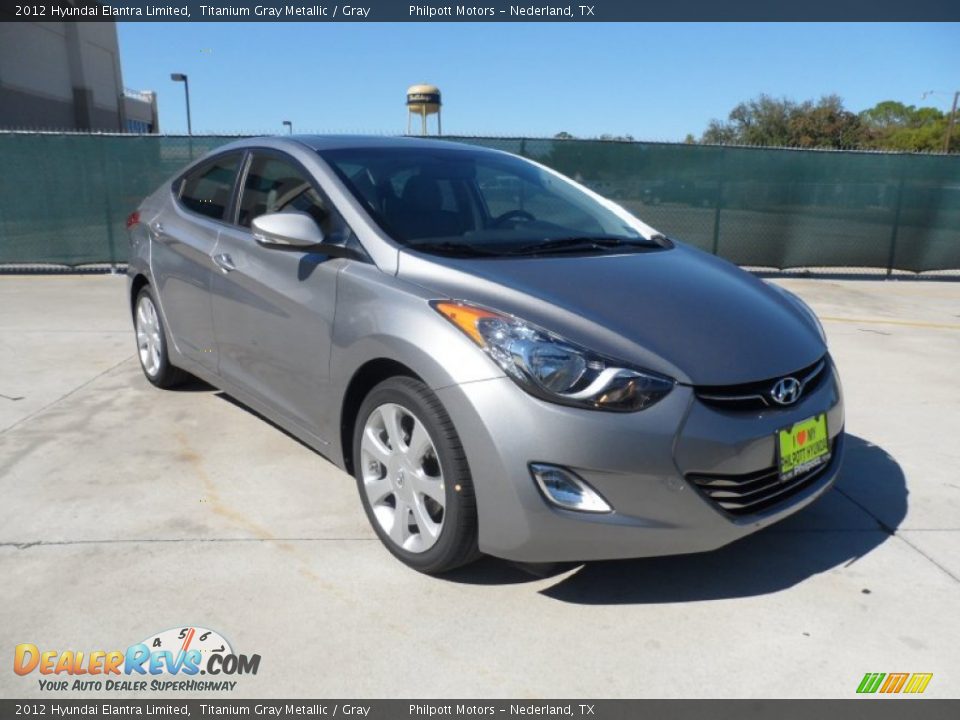 2012 Hyundai Elantra Limited Titanium Gray Metallic / Gray Photo #1