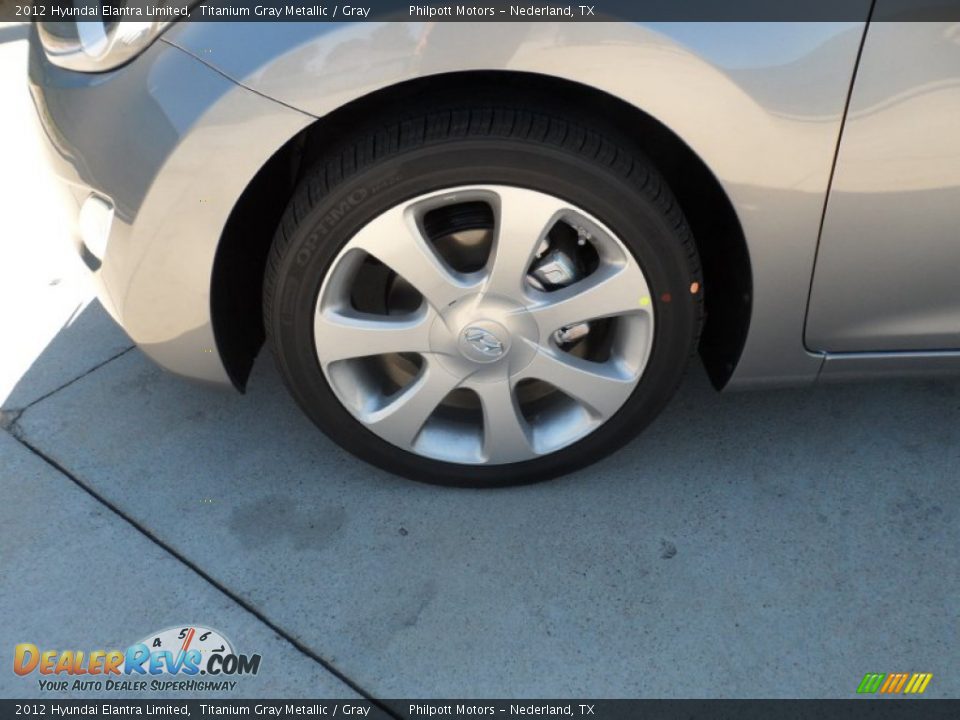 2012 Hyundai Elantra Limited Titanium Gray Metallic / Gray Photo #11