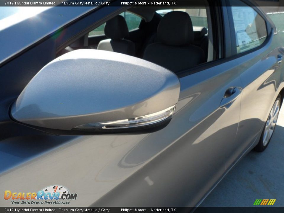 2012 Hyundai Elantra Limited Titanium Gray Metallic / Gray Photo #12