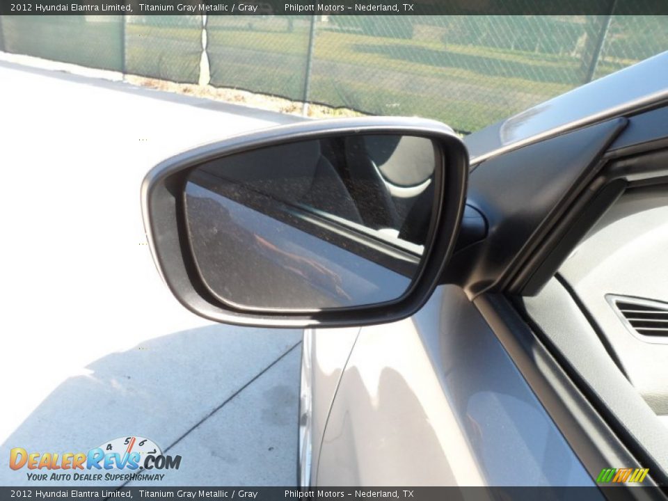2012 Hyundai Elantra Limited Titanium Gray Metallic / Gray Photo #13