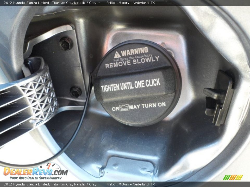 2012 Hyundai Elantra Limited Titanium Gray Metallic / Gray Photo #14