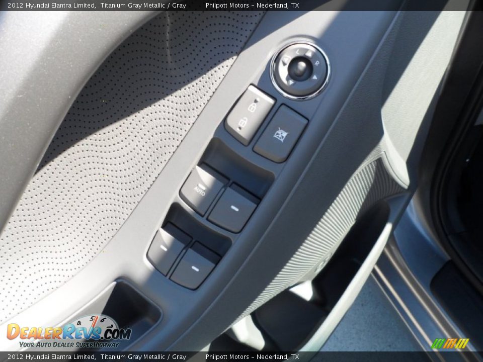 2012 Hyundai Elantra Limited Titanium Gray Metallic / Gray Photo #23