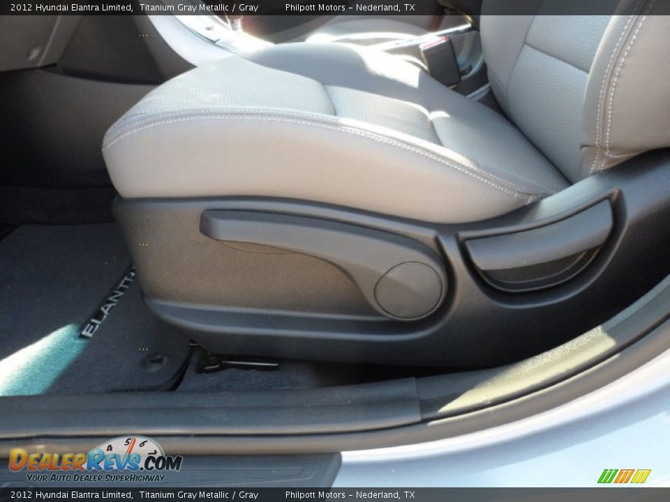 2012 Hyundai Elantra Limited Titanium Gray Metallic / Gray Photo #25