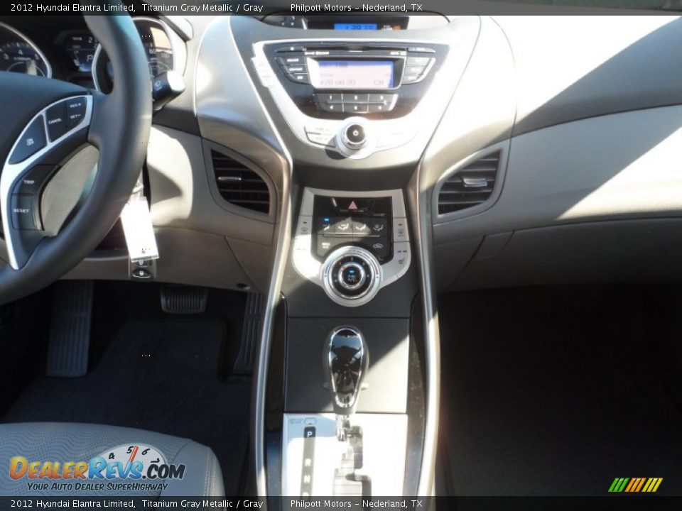 2012 Hyundai Elantra Limited Titanium Gray Metallic / Gray Photo #28