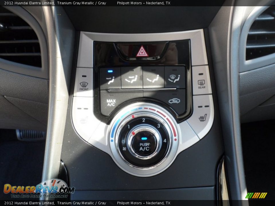 2012 Hyundai Elantra Limited Titanium Gray Metallic / Gray Photo #30