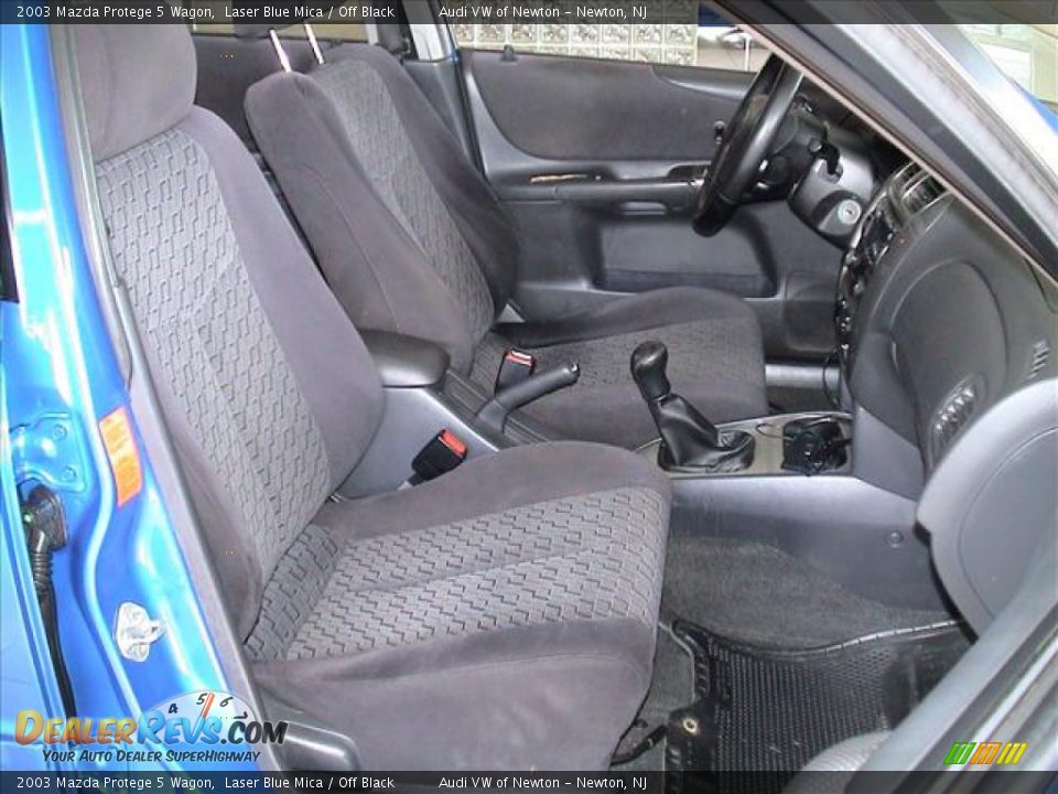 Off Black Interior - 2003 Mazda Protege 5 Wagon Photo #13
