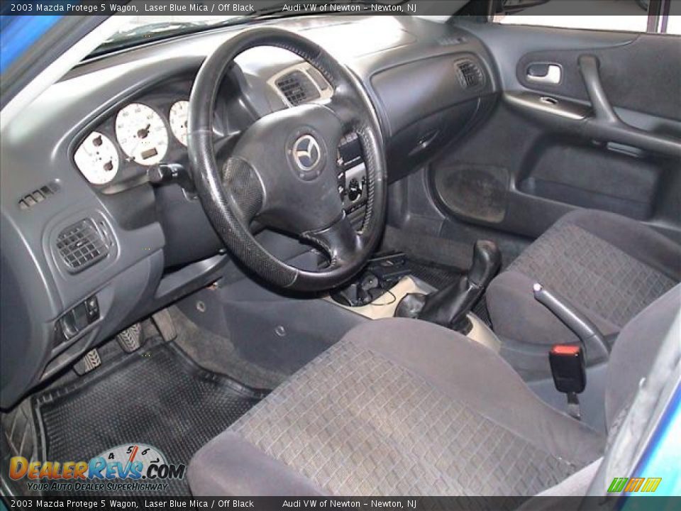Off Black Interior - 2003 Mazda Protege 5 Wagon Photo #16