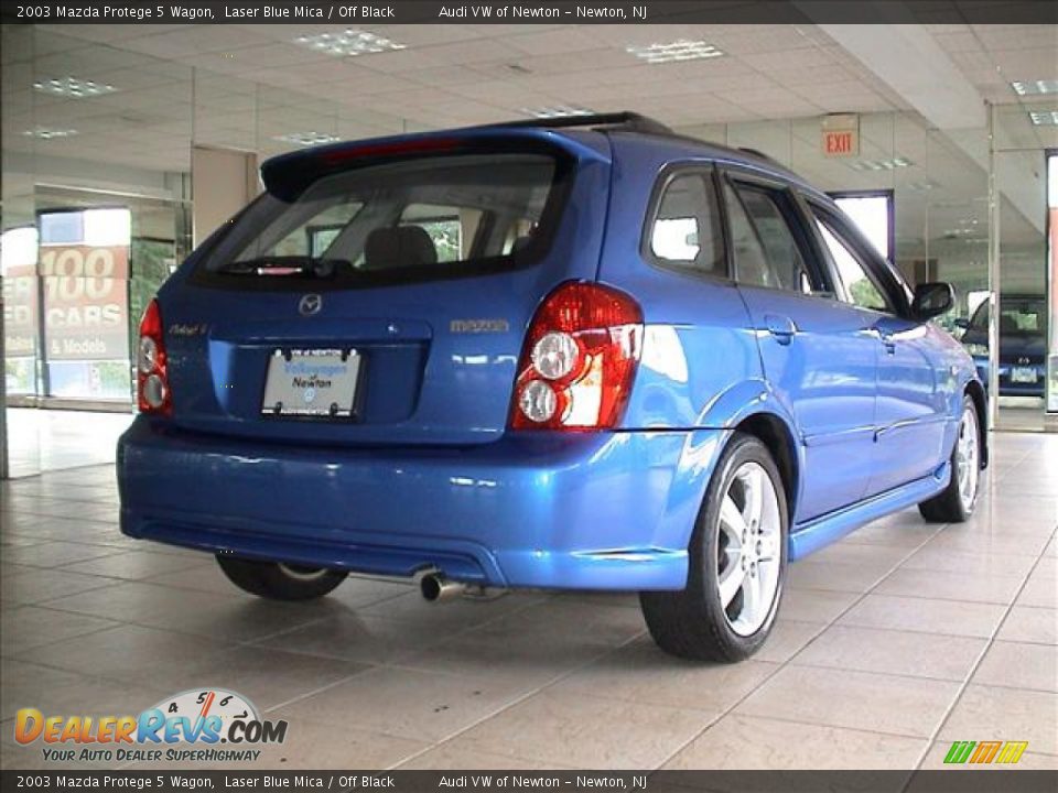 2003 Mazda Protege 5 Wagon Laser Blue Mica / Off Black Photo #23