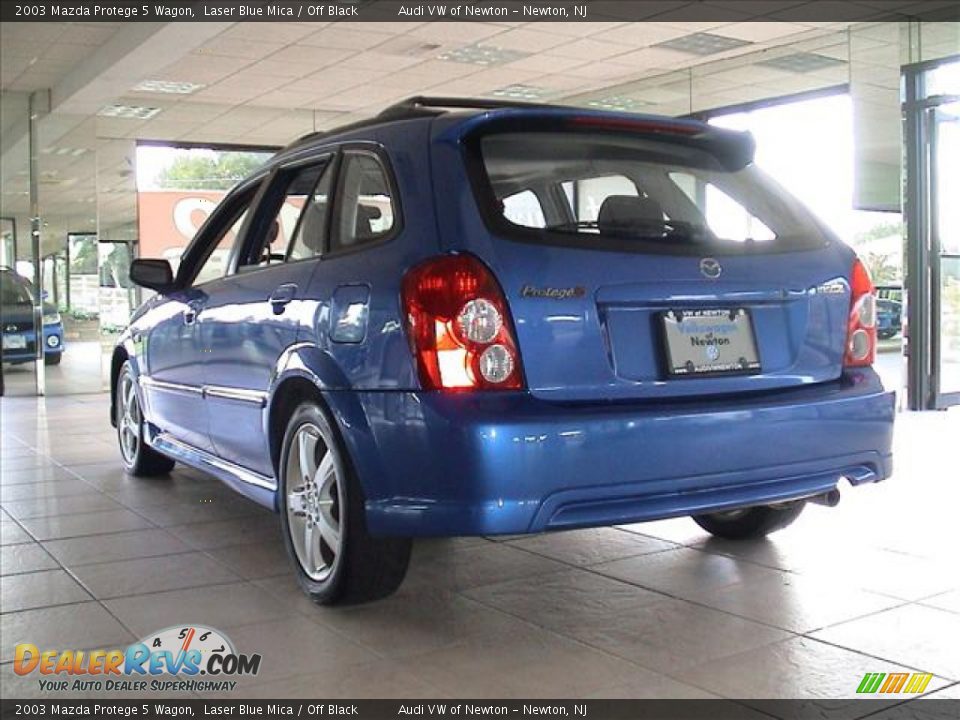 2003 Mazda Protege 5 Wagon Laser Blue Mica / Off Black Photo #24