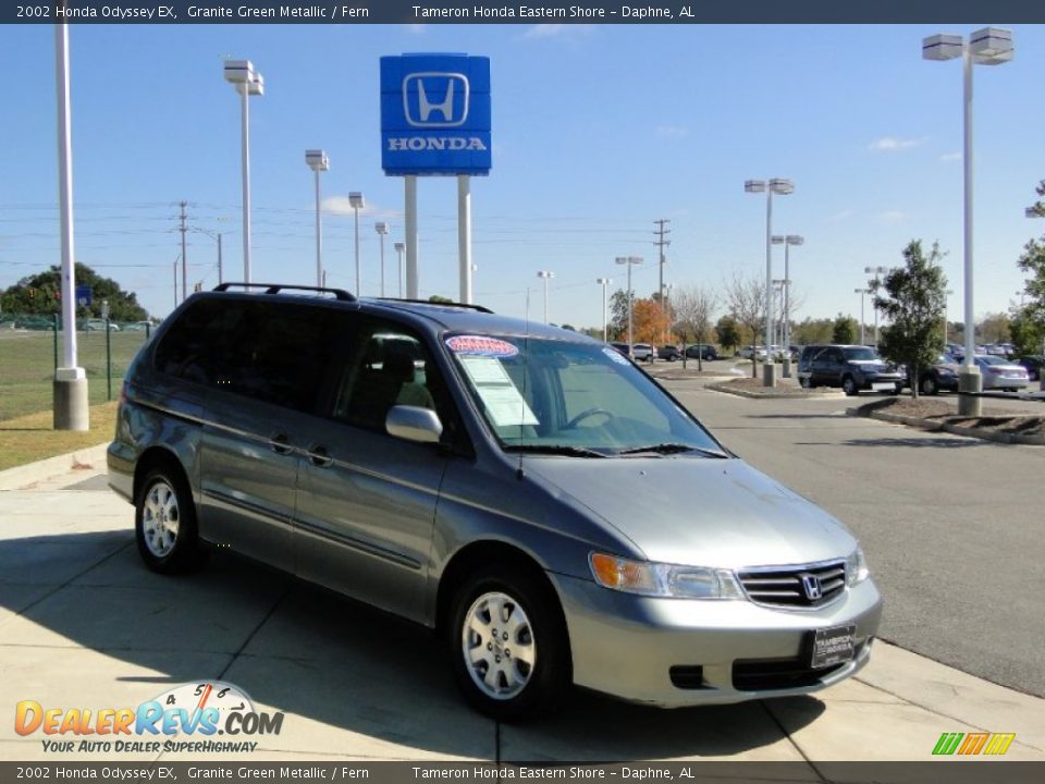 2002 Honda Odyssey EX Granite Green Metallic / Fern Photo #2