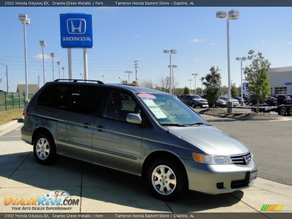 2002 Honda Odyssey EX Granite Green Metallic / Fern Photo #3