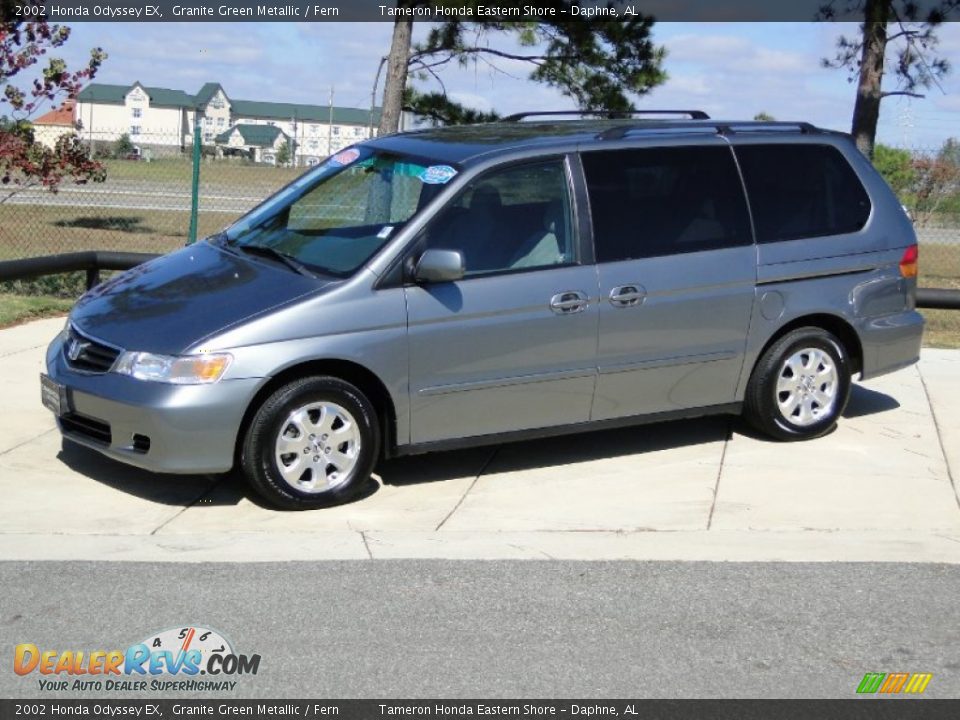 2002 Honda Odyssey EX Granite Green Metallic / Fern Photo #9