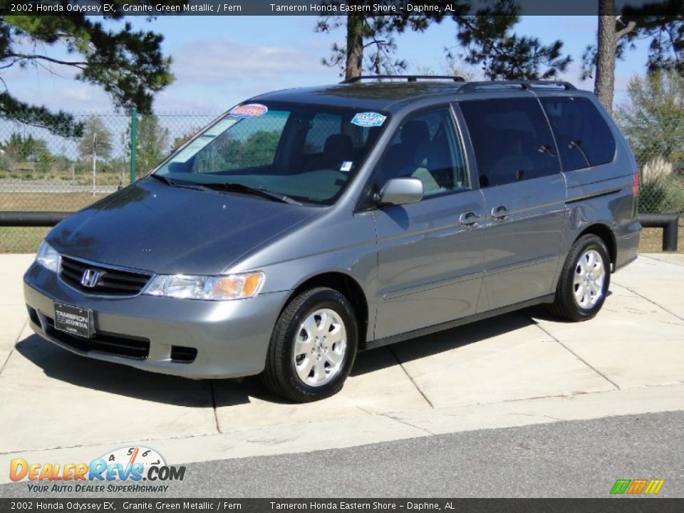 2002 Honda Odyssey EX Granite Green Metallic / Fern Photo #10