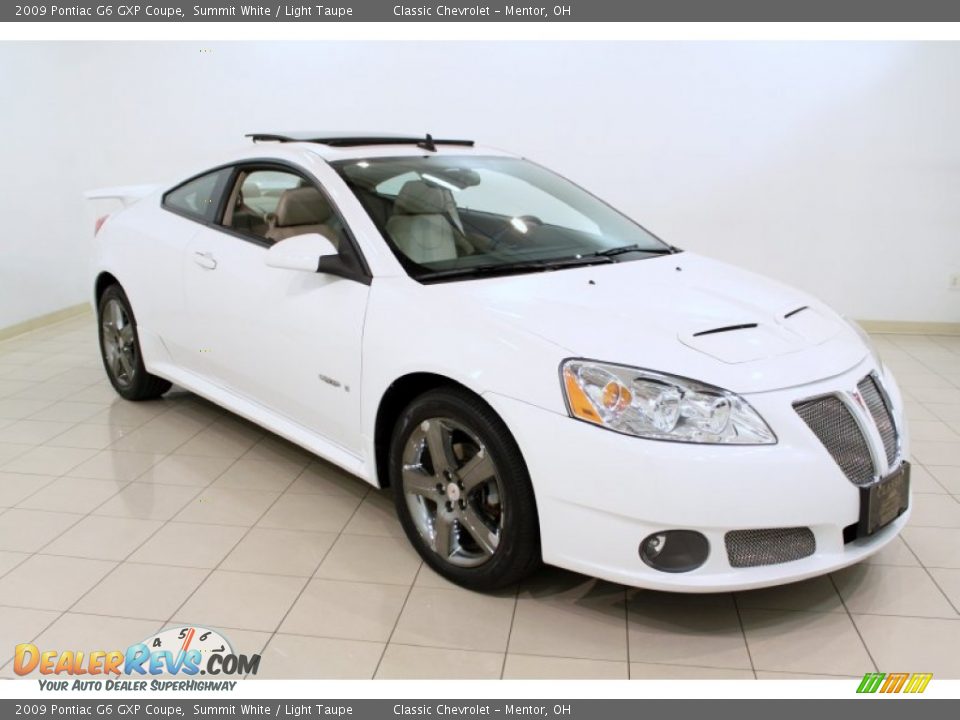 Summit White 2009 Pontiac G6 GXP Coupe Photo #1